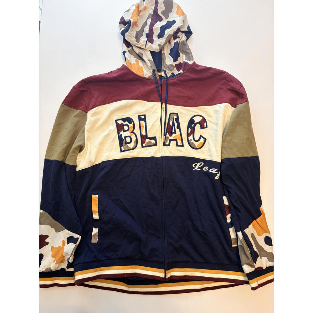 Blac Leaf Multi-Color Camo Patchwork Hoodie (Size 3xl)